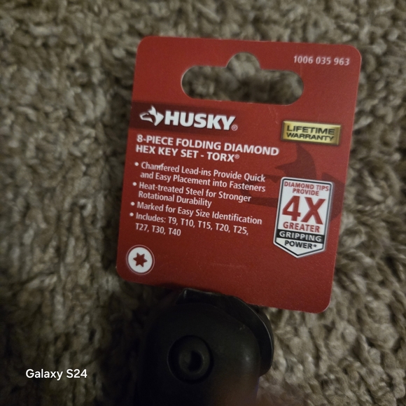 Sky Black and Blue Folding Hex Key Set - Picture 5 of 5